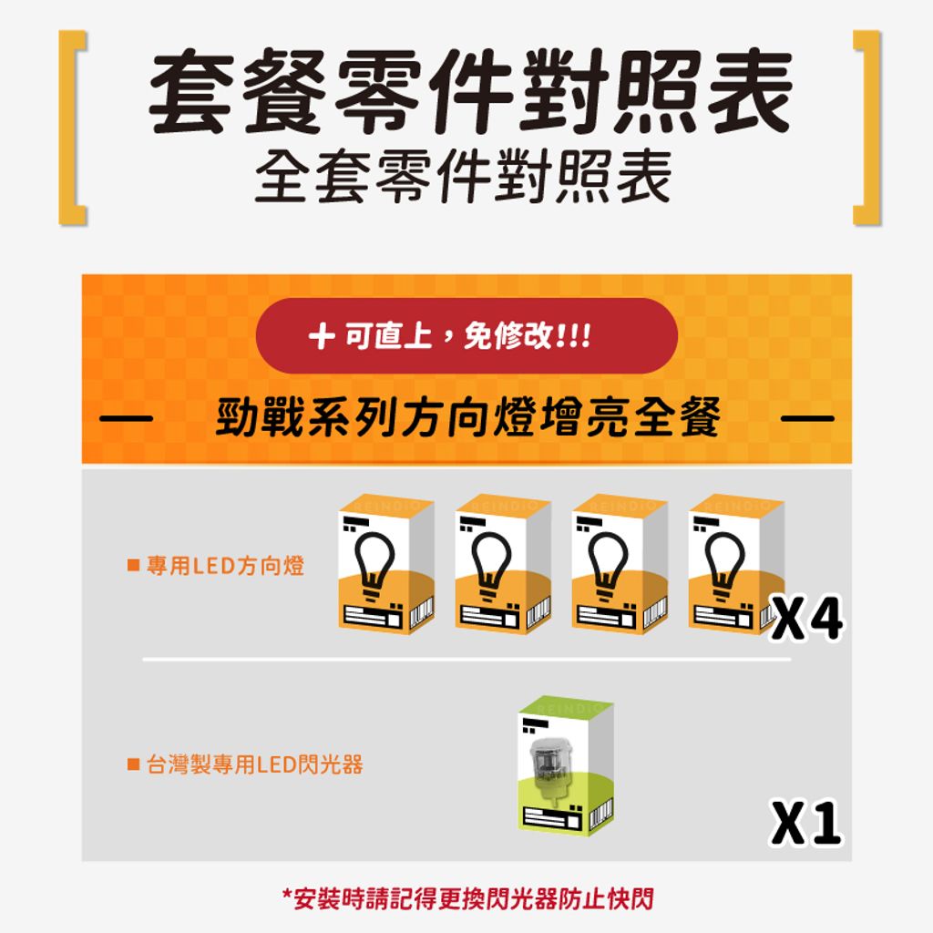 勁戰專用 方向燈增量 EDM-07-07