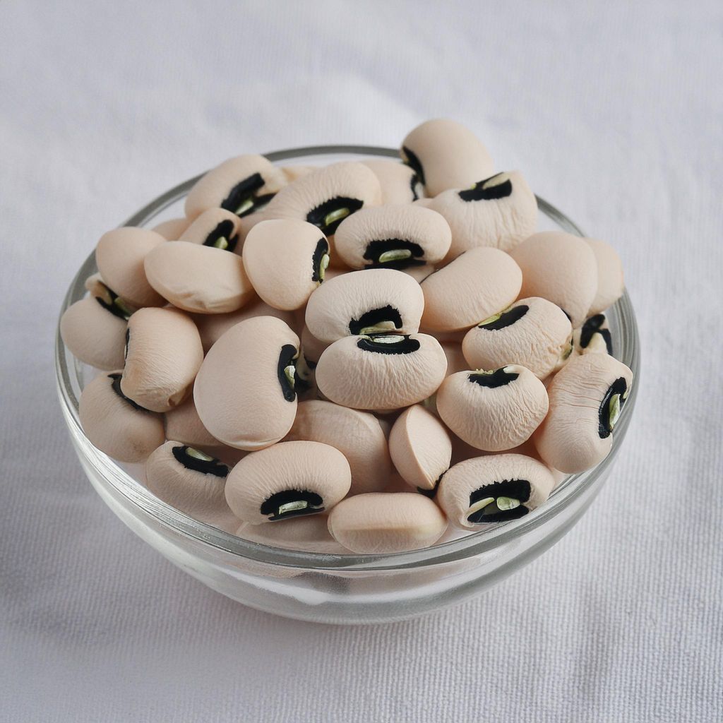 Firefly black eyed beans with white background 28913