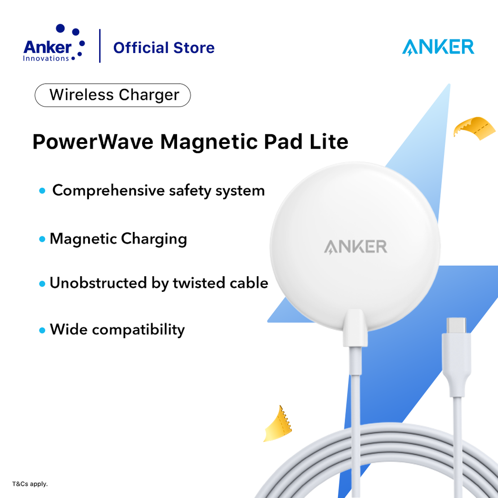 Anker PowerWave Magnetic Pad Lite White Wireless Charger