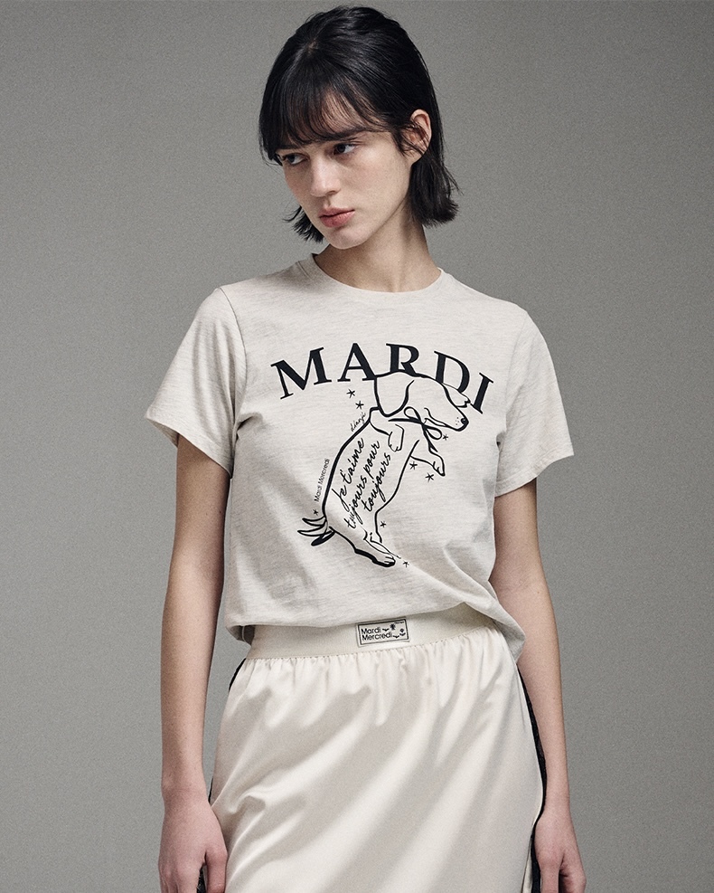 【Mardi Mercredi】TSHIRT DDANJI 5カラー Mardi Ddanji Slim Tshirt [5 colours] – Lumière Studio