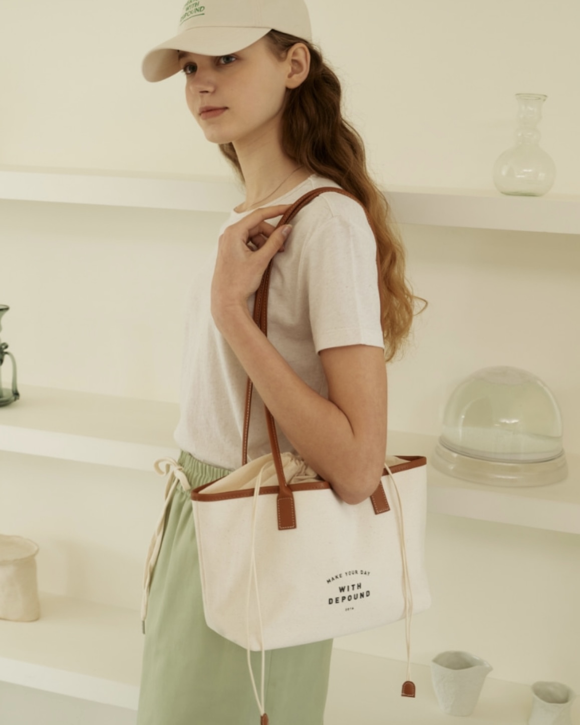 ショルダーバッグ・ポシェット depound Day bag shopper camel DP2400BG024DCAXX Depound Day Bag (Shopper) – Lumière Studio