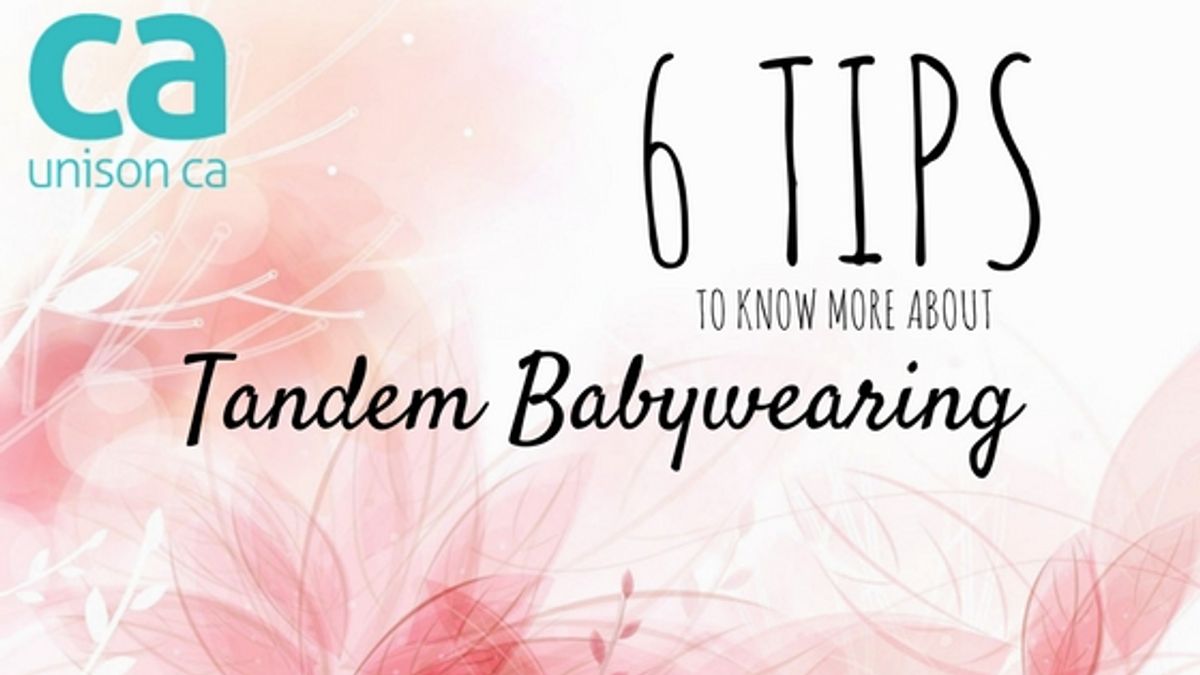 6 Tips To Know More About Tandem Babywearing