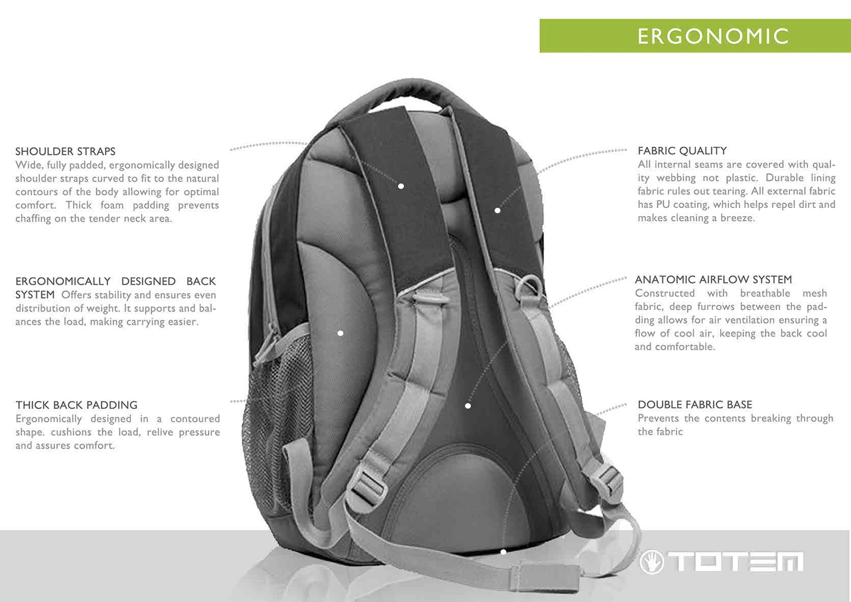 Ergonomic backpack