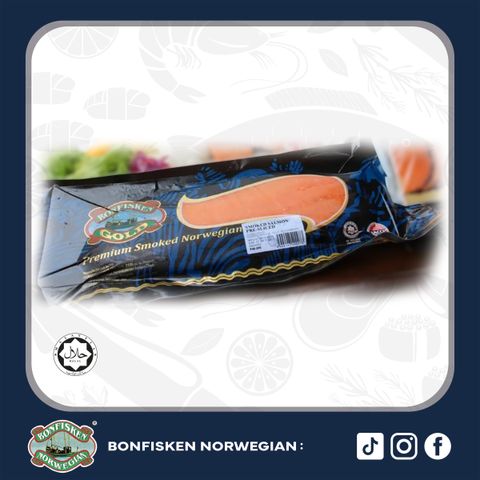 smoked salmon preslcied 500g