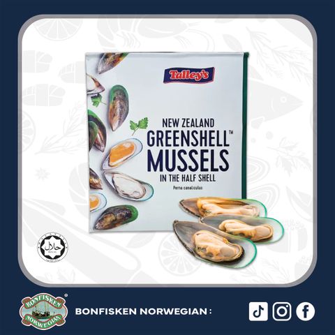 New Zealand green half-shell mussels 907g