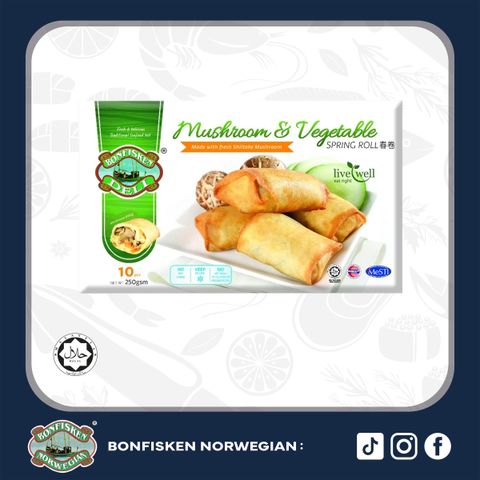 (RTC) Spring Roll - Mushroom & Vegetable 10pcs pkt