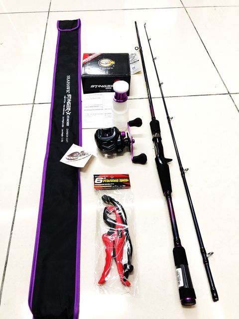 Seahawk Stinger-X Rod+Reel (2 Spool) deep and shallow + Fish Gripper, Combo Set VC purple xxxxxxx.jpg