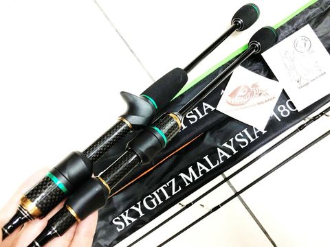 SKYGITZ MALAYSIA Artemis v2 1.8m UL Fishing Rod Solid Tip Micro-jigging Ultra Light Spinning Baitcasting Rod XX