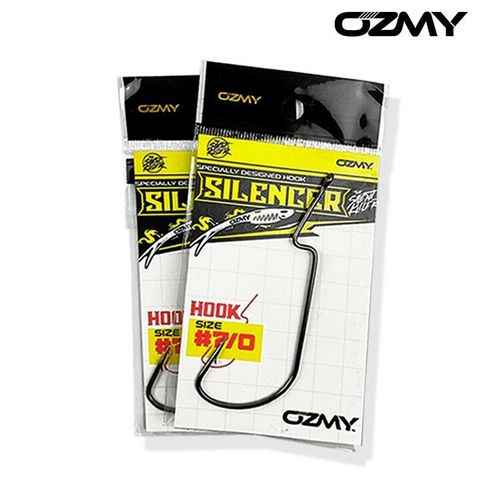 Ozmy Silencer  Weedless Soft Plastic  Hook, Size 70 mata kail worm hook CC