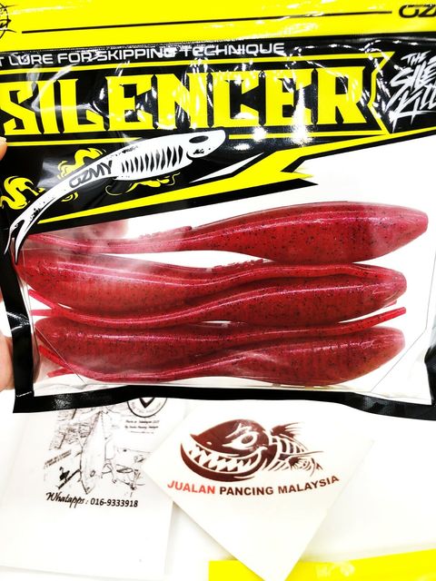 OZMY 2022 BABY SILENCER - NEW COLOR SOFT PLASTIC Skipping Lure toman haruan pb LURE cc