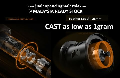 KastKing Kestrel 128g BFS Finesse Baitcasting 5.5KG Drag Fishing Reel, Can cast 1g lure,  Malaysia Ready Stock,Kiri xxxxdxxx