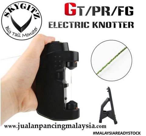 SKYGITZ MALAYSIA Electric Knot Assist GT FG PR Machine Winder Automatic Leader Connection Fishing Tools