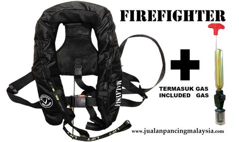 SKYGITZ MALAYSIA  Firefighter Life Vest Maximus Design For Angler Inflatable Life Jacket
