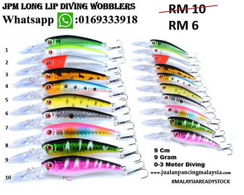 JPM long lip Diving Wobblers.JPG