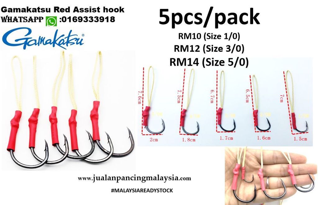 Gamakatsu Red Assist hook.JPG