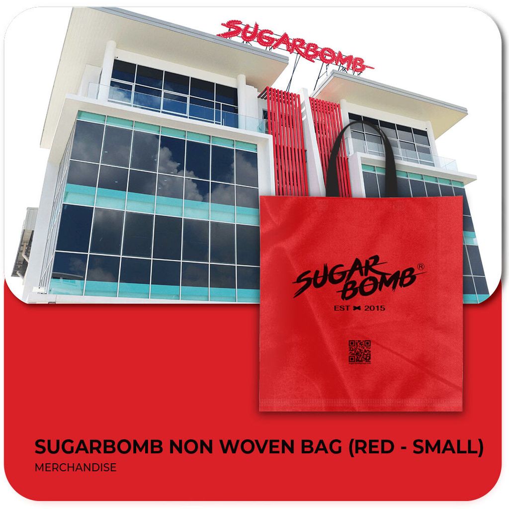 OPEN WEB NON WOVEN BAG RED SMALL