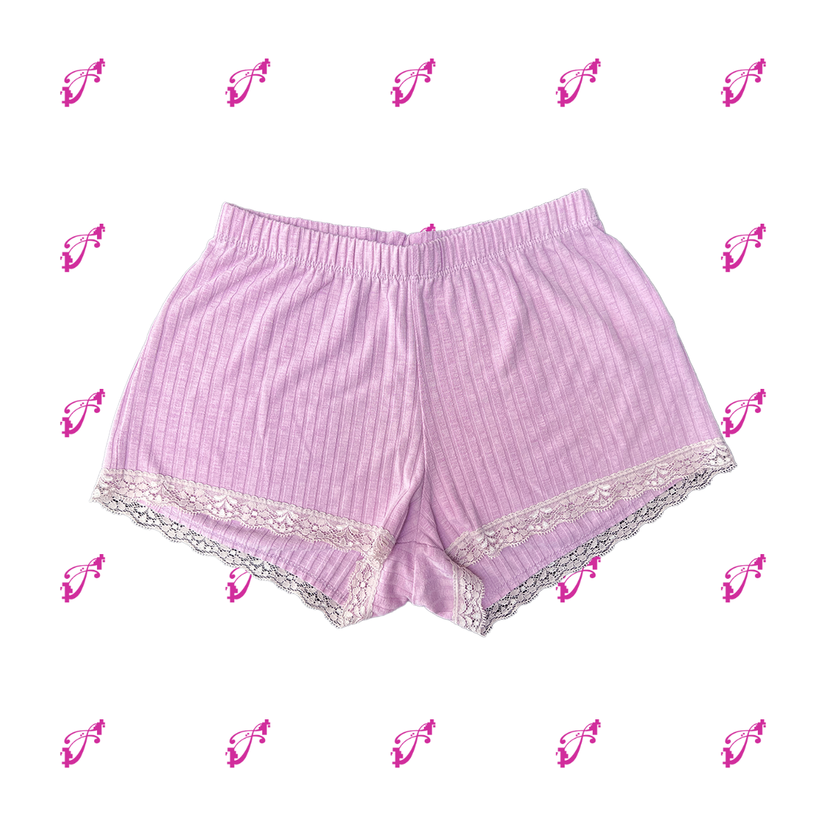 pink shorts back