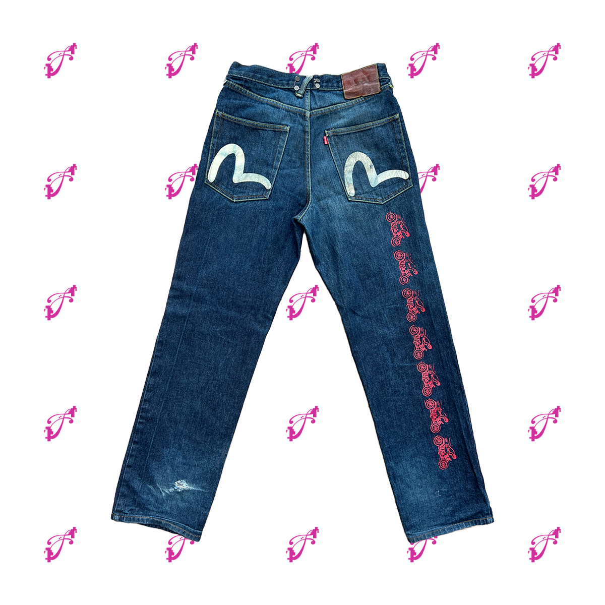 evisu jeans back