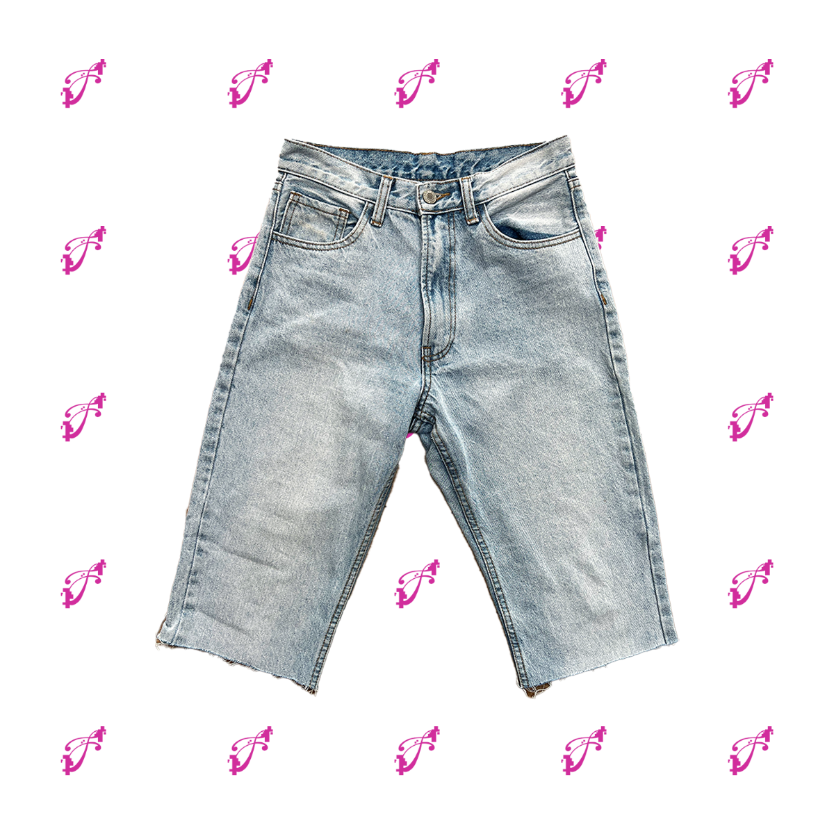 denim capri front