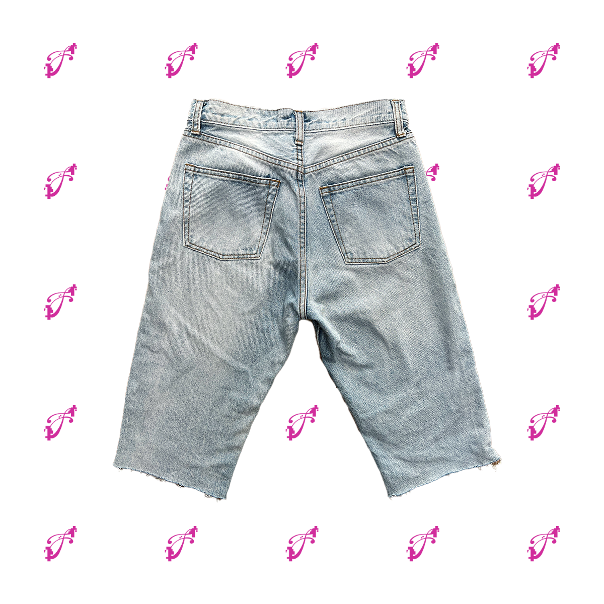 denim capri back