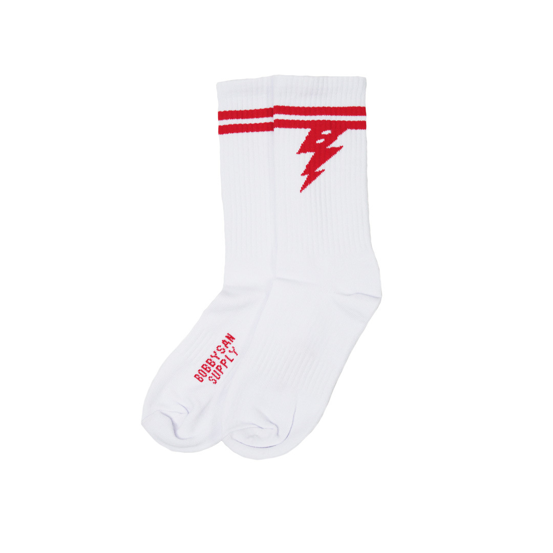 Lightning Red Socks A