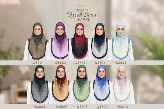 INSTANT QASEH SIRIA (OMBRE - EDITION) 💕 | Shimah Boutique Sdn Bhd