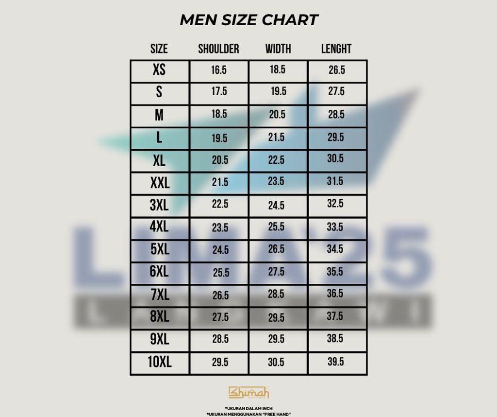SIZE LELAKI