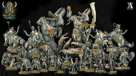 Empire sand Return of Sobek | TAZOWORKSHOP - 3D Minature