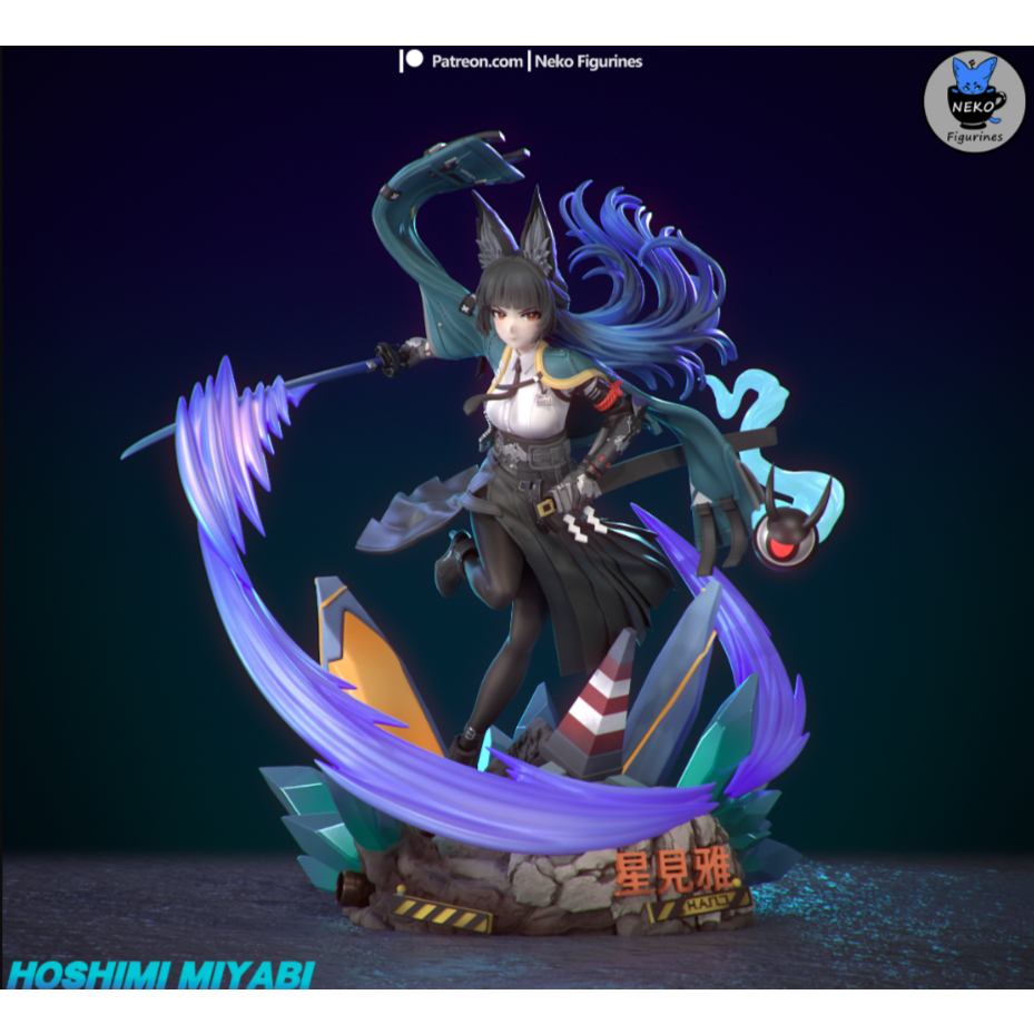 Tazo工坊[NEKO] 星見雅-絕區零Hoshimi Miyabi(ZZZ)3D列印模型手辦公仔