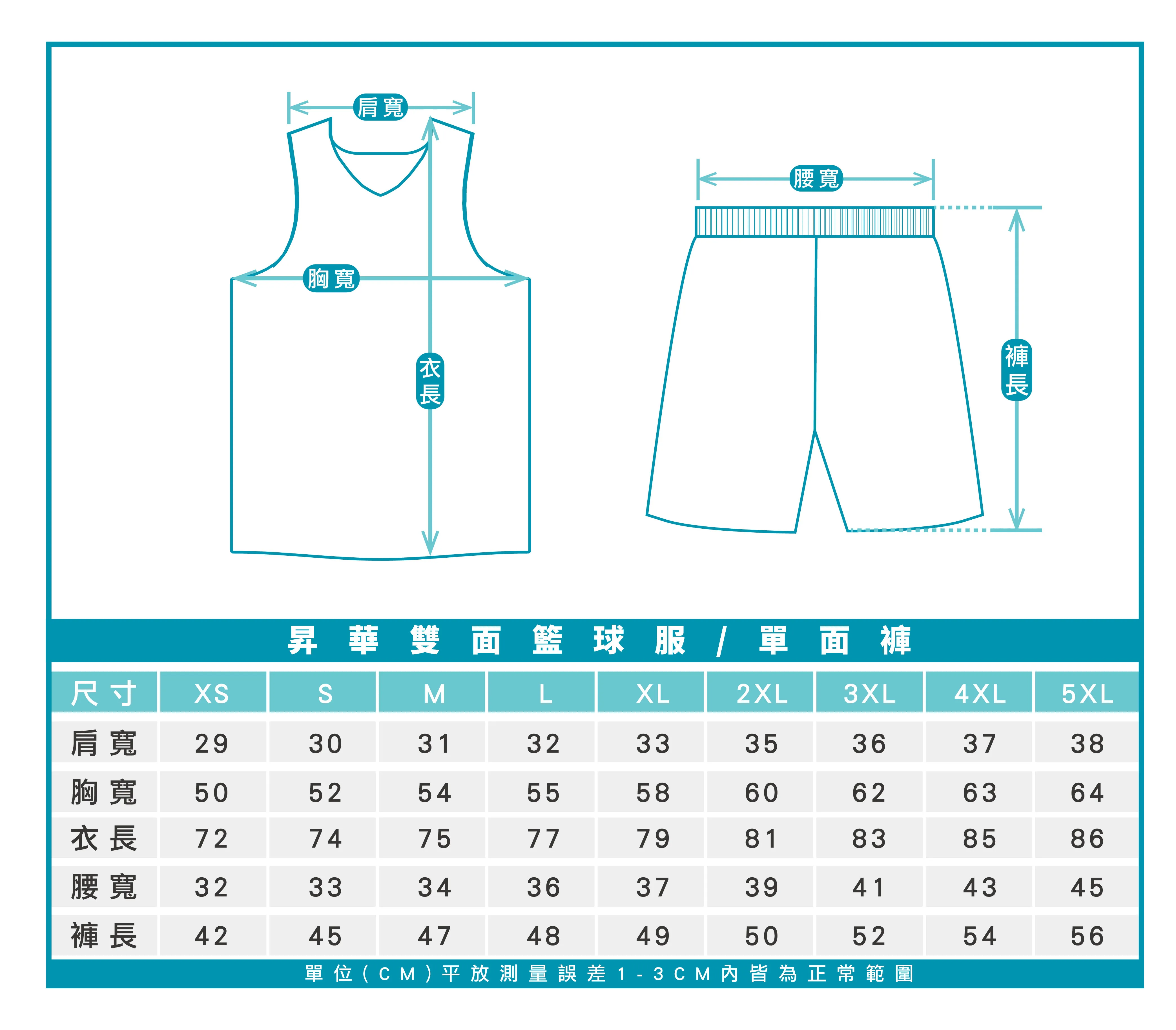 尺寸表_雙面籃球