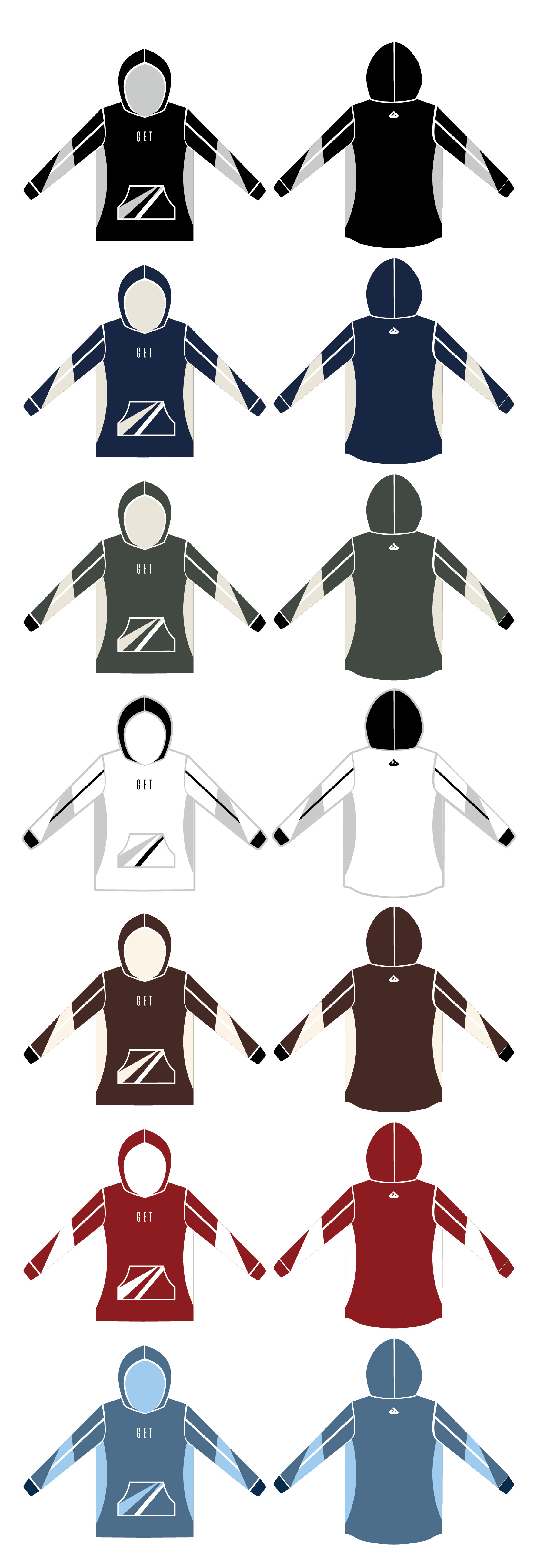 GET｜昇華帽T 幾何魅影