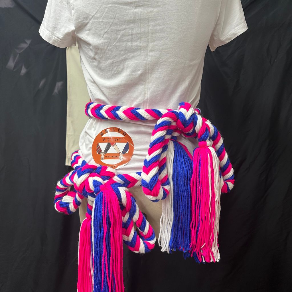 傳統毛線腰繩(魚骨辮款)