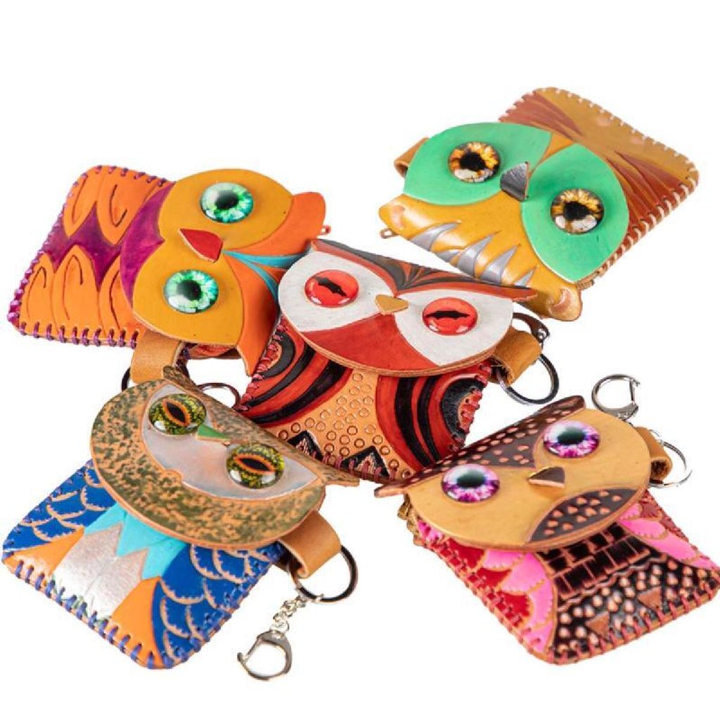 【象香暙文創工作室】貓頭鷹零錢包隨機出貨