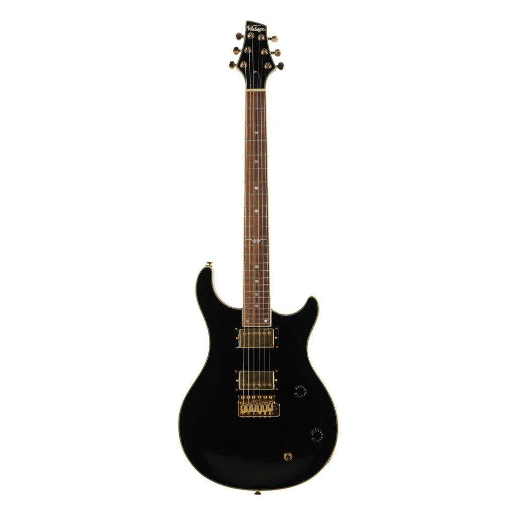 VINTAGE VRS100C BK 英國品牌復古電吉他 / 雙雙 經典黑