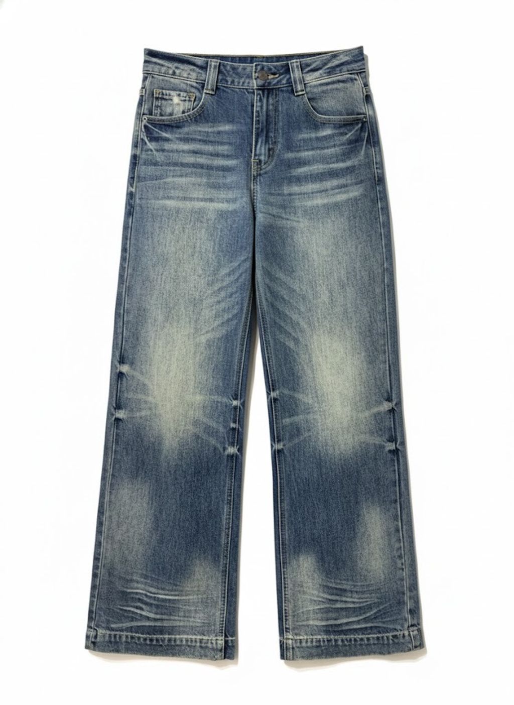 刷色牛仔褲正面