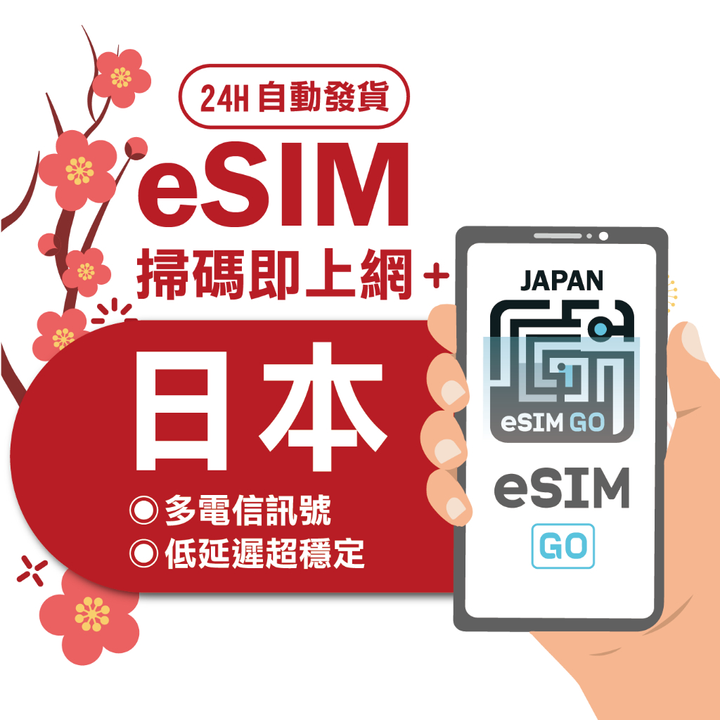 【蝦皮】eSIMGO 日本eSIM 1
