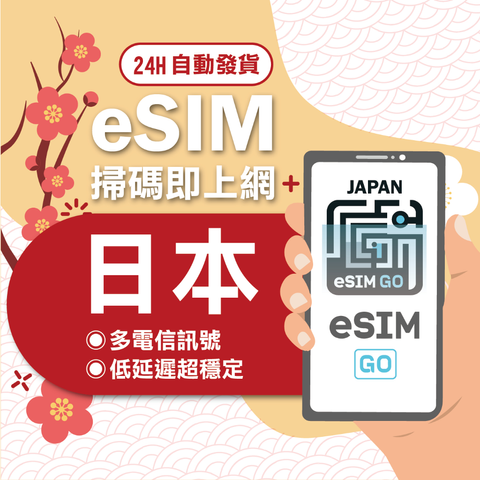 【蝦皮】eSIMGO 日本eSIM 2