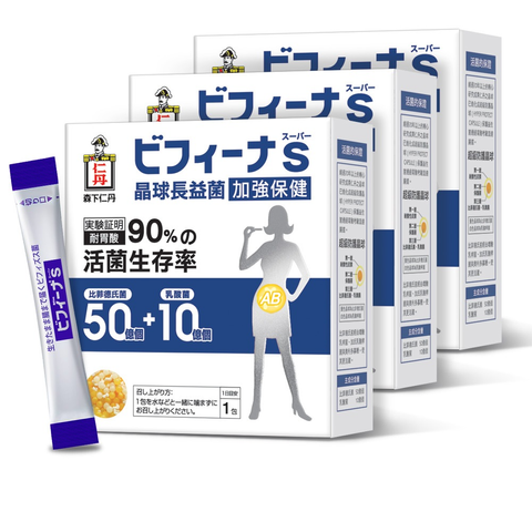 森下仁丹|晶球益生菌長益菌 50+10加強保健(30包X3盒)|官方旗艦店|贈敏6包