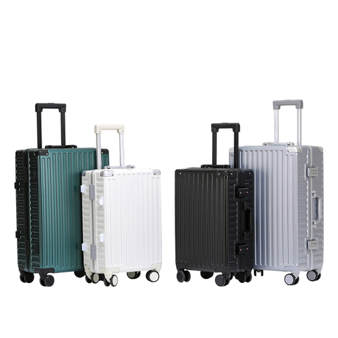 【蝦皮】BoxTrip｜復古款防刮鋁框行李箱 2