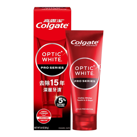 高露潔OPTIC WHITE光感．白 5% Pro Series瞬白牙膏 85g 1
