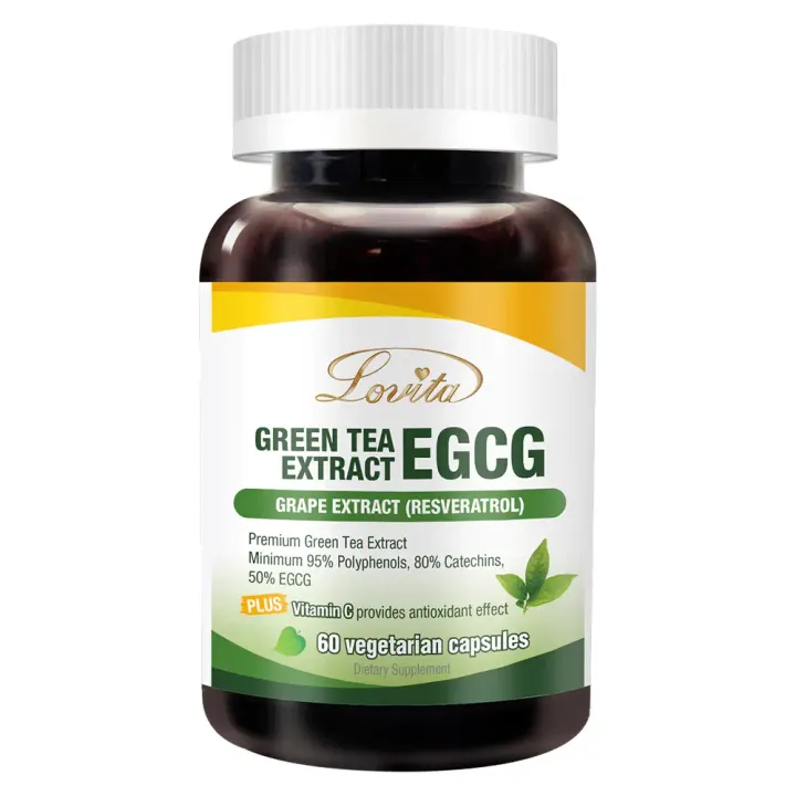 【LOVITA愛維他】 綠茶EGCG兒茶素複方素食膠囊(60顆)