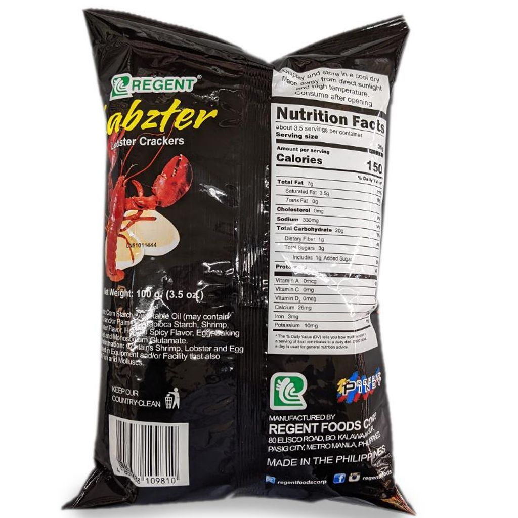 regent_labster 辣龍蝦味脆片 1