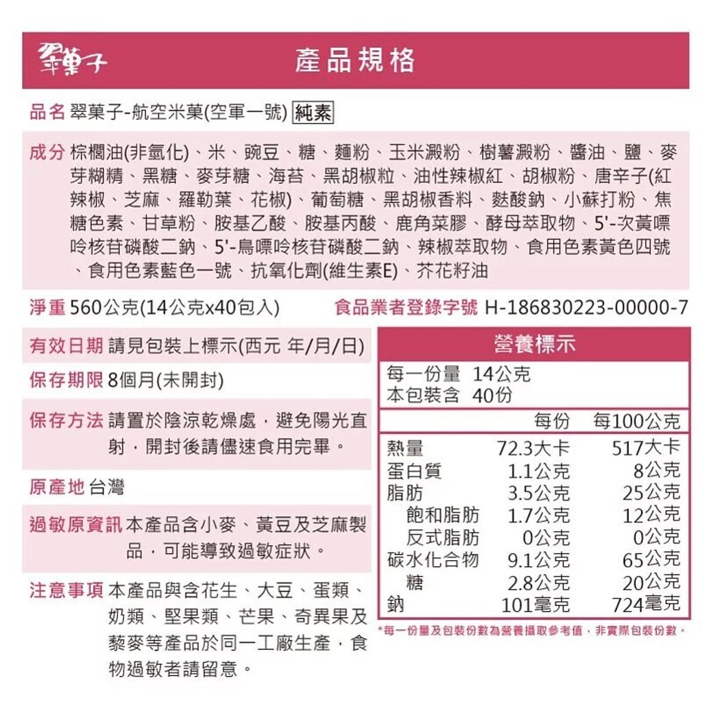 空軍一號成分表