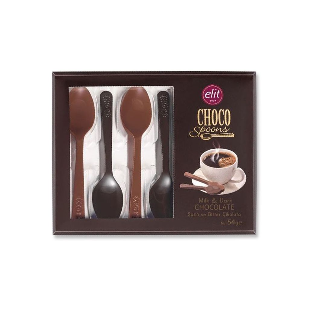 Elit 牛奶&黑湯匙巧克力 54g 0