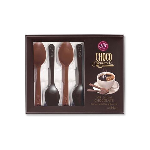 Elit 牛奶&黑湯匙巧克力 54g 0