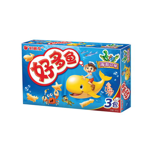 好麗友好多魚餅乾(海苔口味)-90G