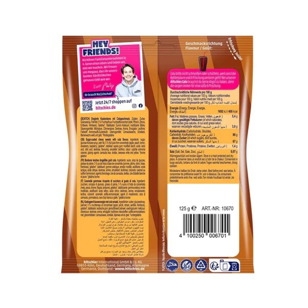 希奇仕 脆皮水果軟糖 清爽暢快可樂 1