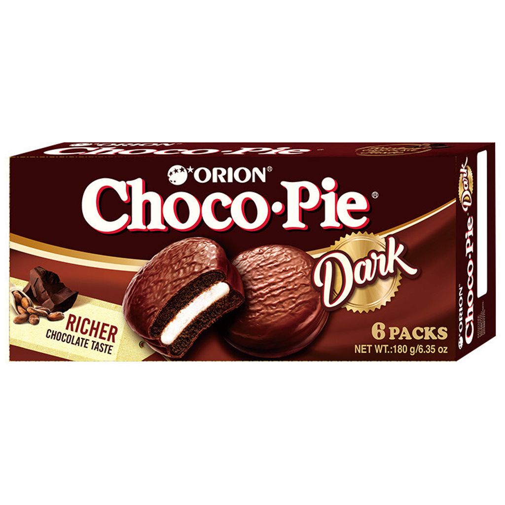 好麗友黑巧克力派-6入