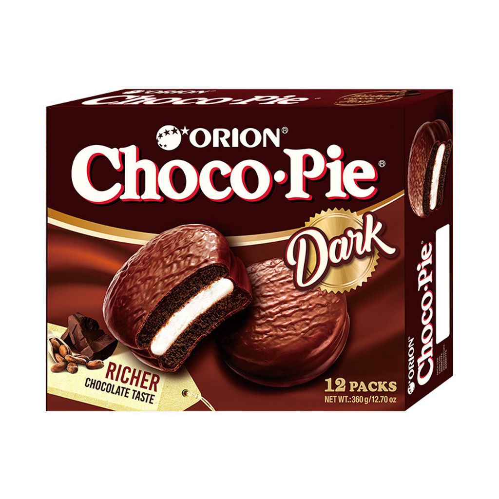 好麗友黑巧克力派-12入