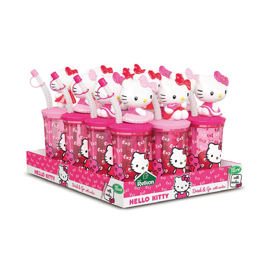 【HELLO KITTY】吸管水杯(附糖果)20g  2